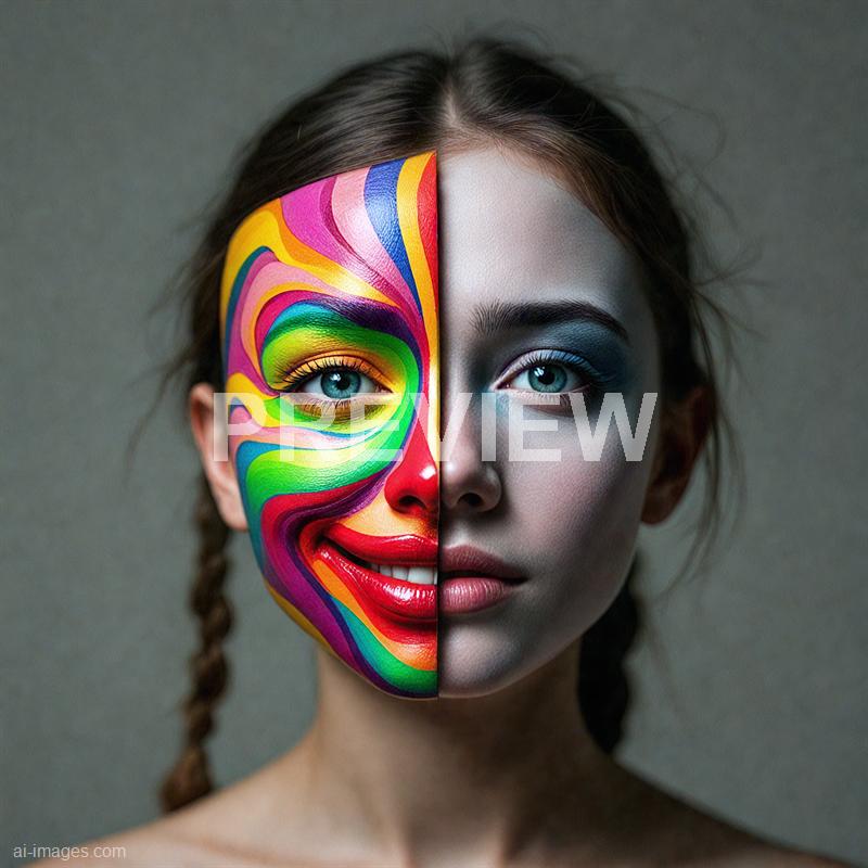 3100 - a-girl-s-face-split-into-two-halves-each-with-a-diffe_250420204631_Filename Text 2_03463_Filename Text 3